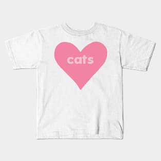 Cats Heart Kids T-Shirt